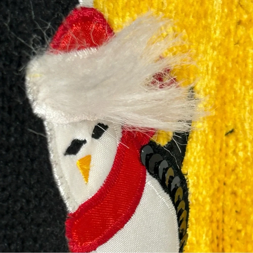 Vintage Patchwork Style Knit Christmas‎ Cardigan Sweater Vest - Women's Size 1X - Picture 7 of 12